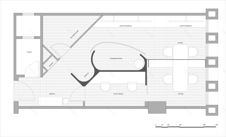 印度共享办公空间“曲线与斜线商店”-15