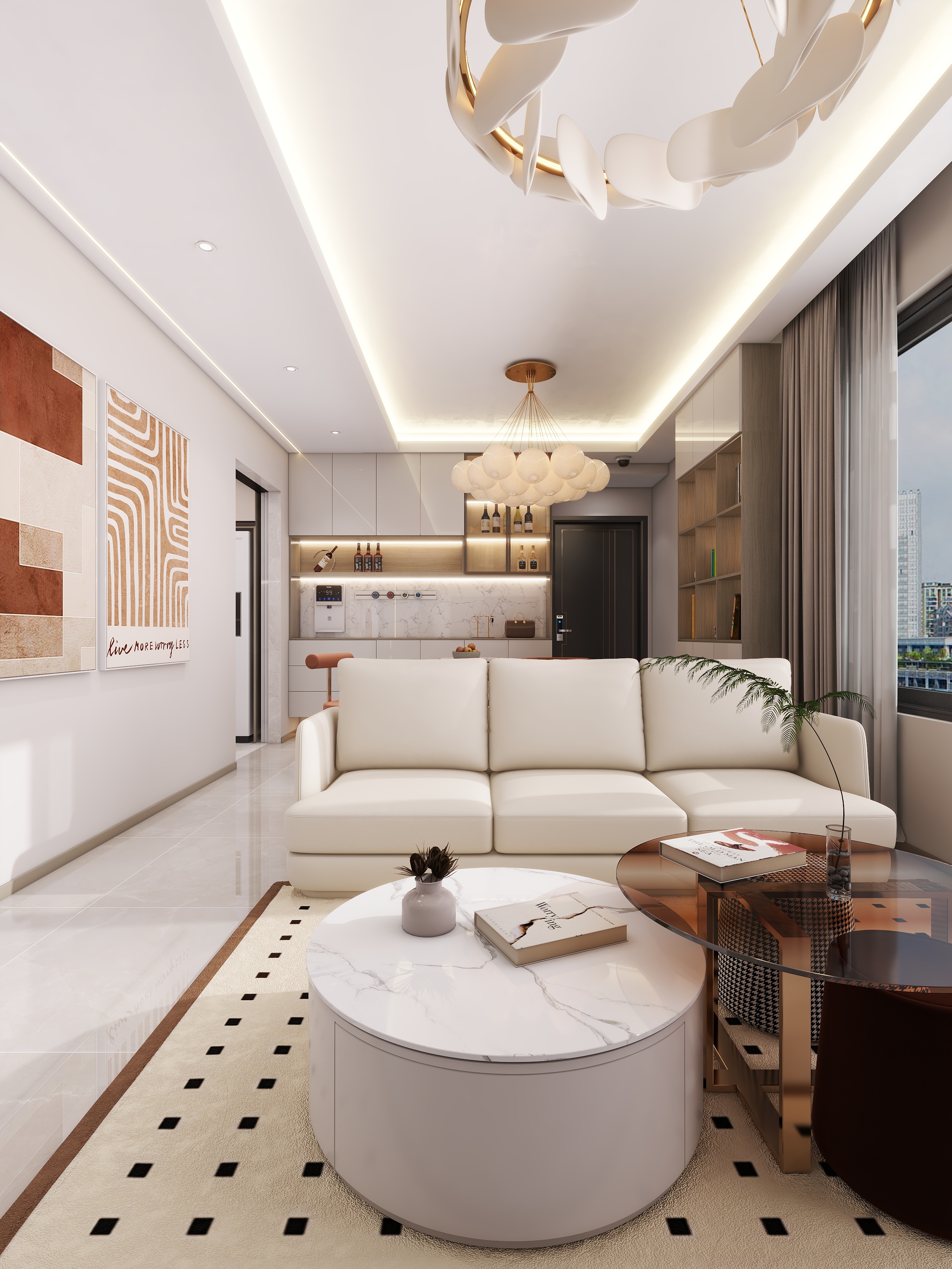 四川成都香瑞楠府（95平方现代简约三居室）-13