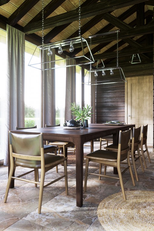 乡村别墅,郊区别墅的桑拿房及配套空间-12