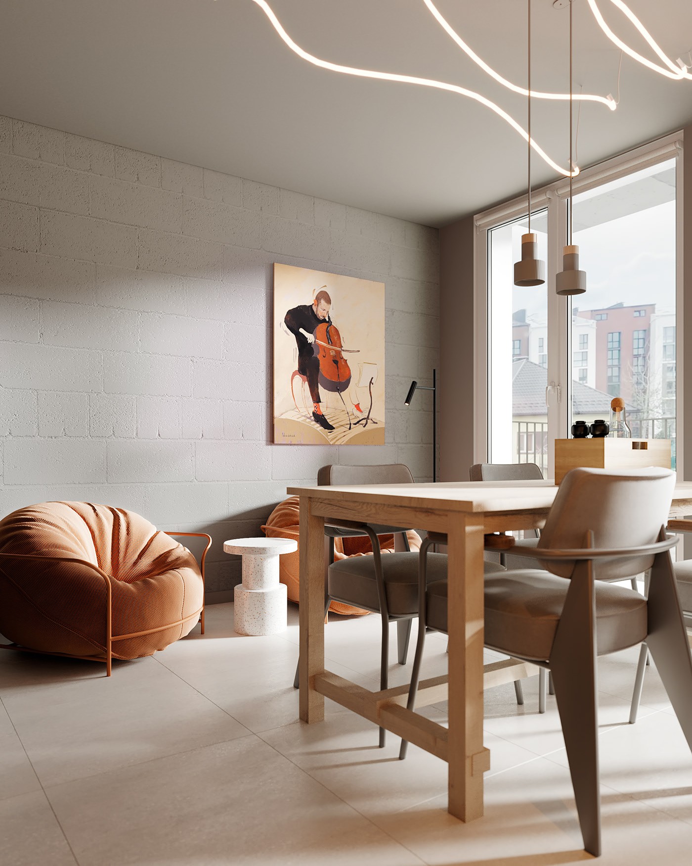 48㎡小空间公寓设计  超有设计感-8