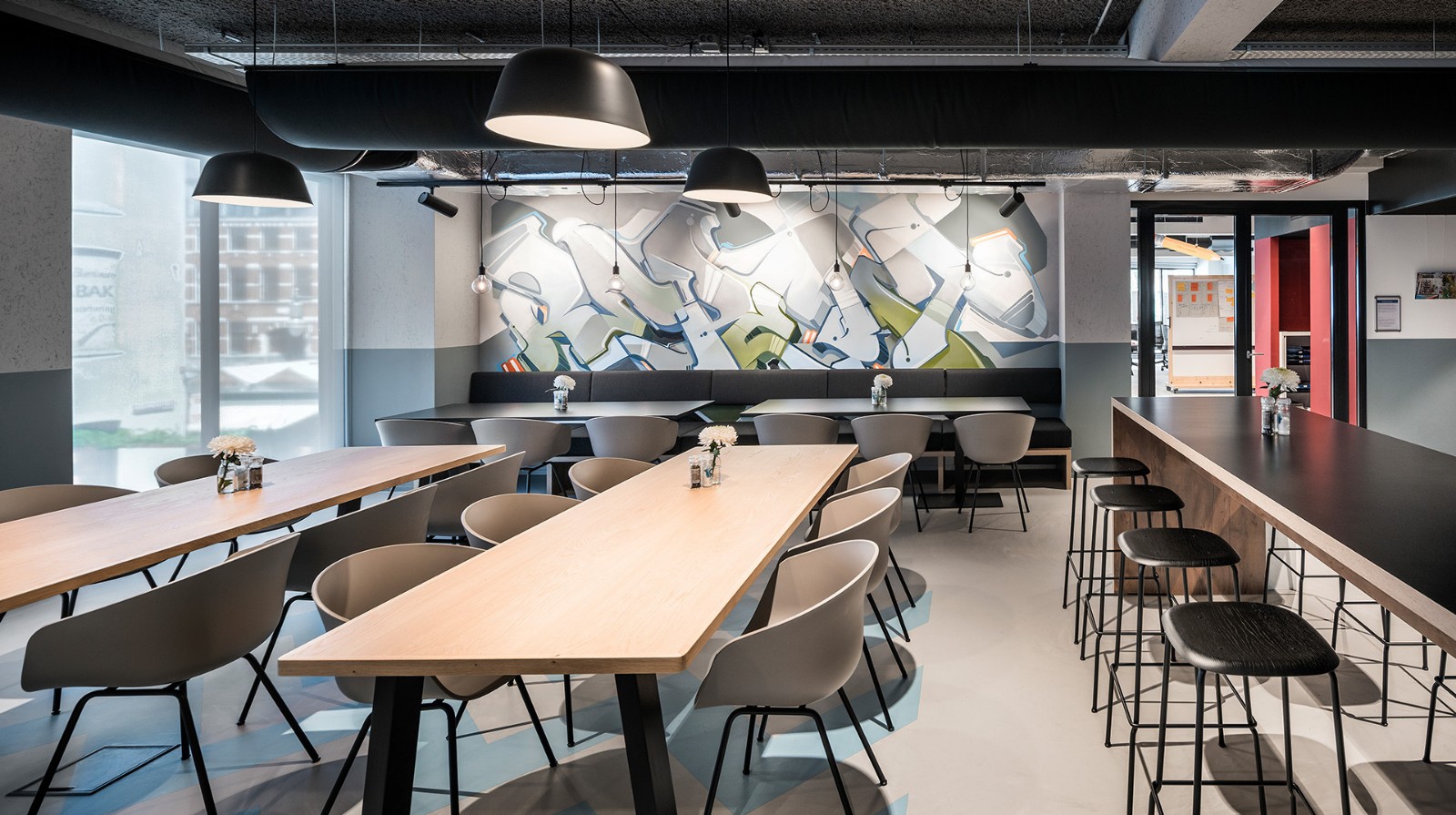 阿姆斯特丹Booking涂鸦艺术办公楼  Hofman Dujardin-9