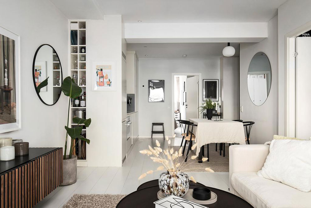 斯德哥尔摩小公寓的弧形窗设计-8
