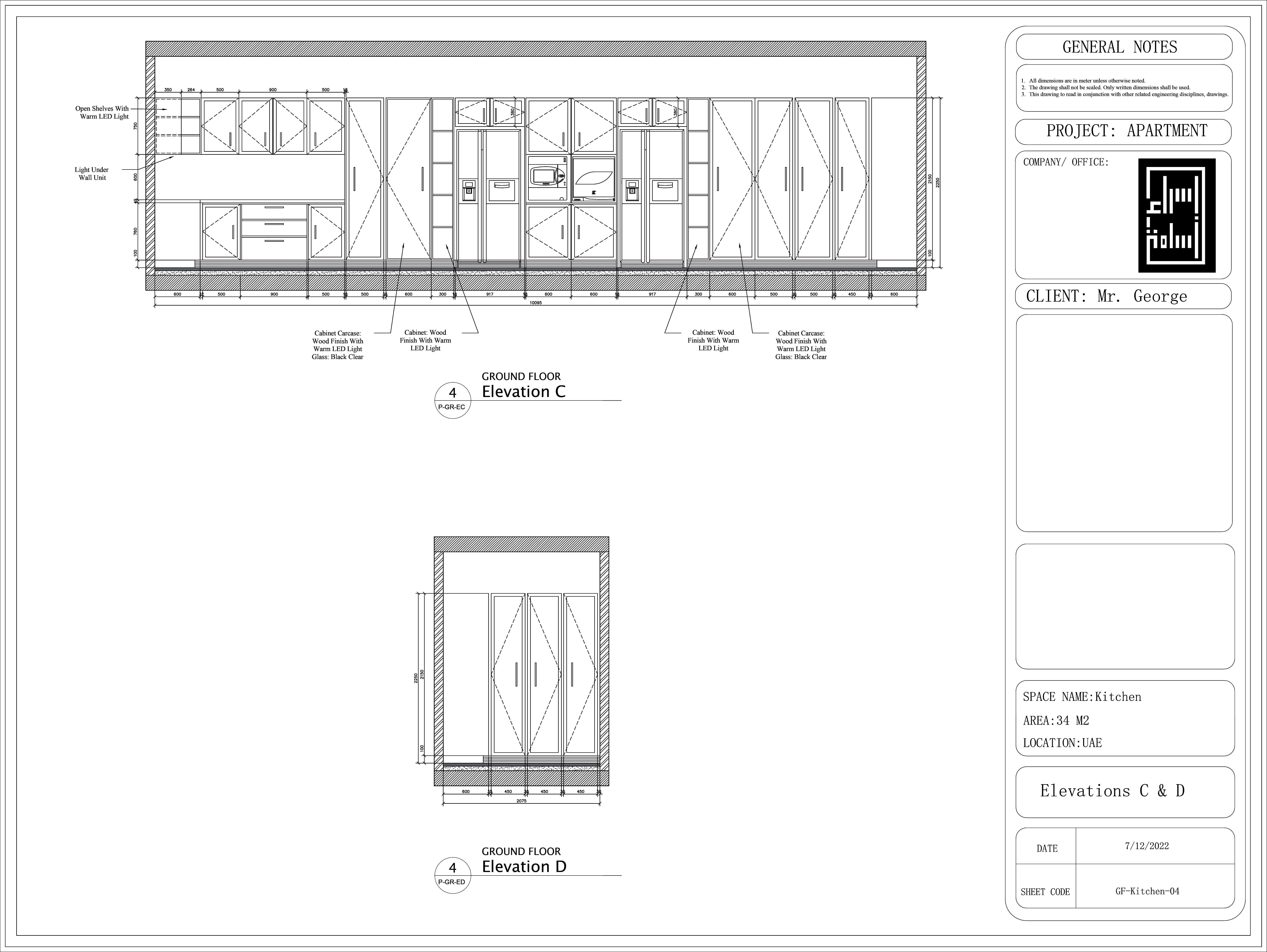 Kitchen Design | Shop Drawings-8