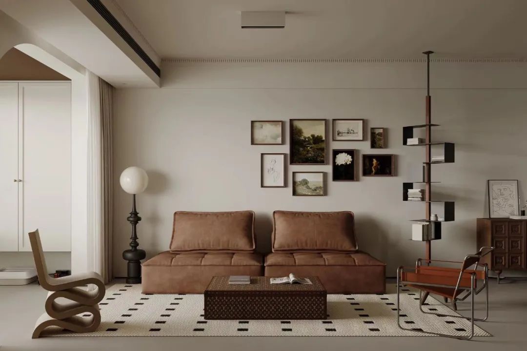 美拉德风秋日家装丨高灰别墅大宅设计-29