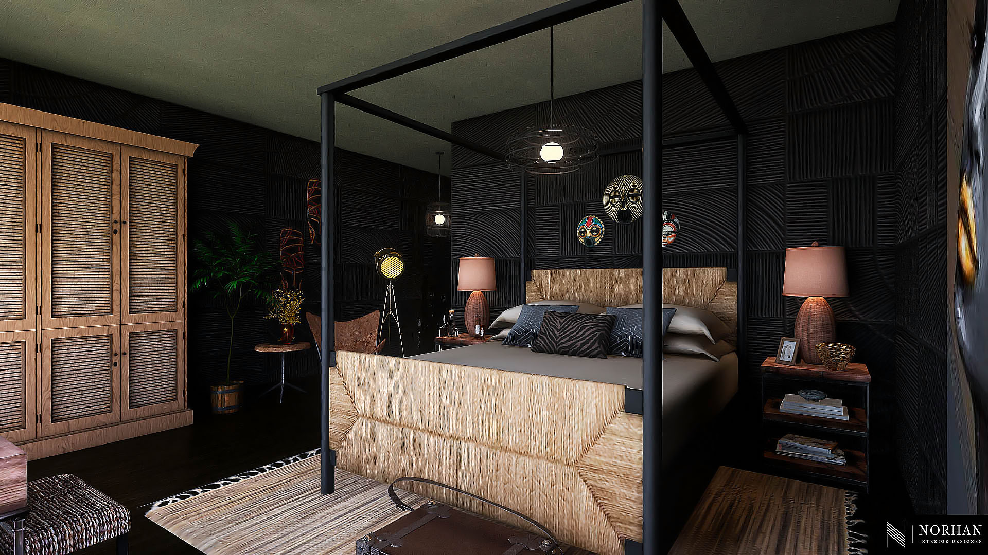 Apartement in African style-20