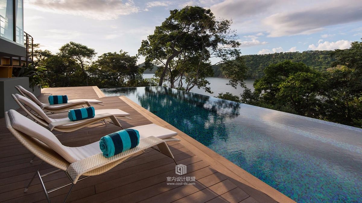 在丛林中热带现代豪华住宅-4