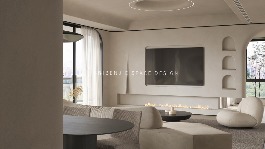 极简侘寂风住宅设计丨本界设计-12