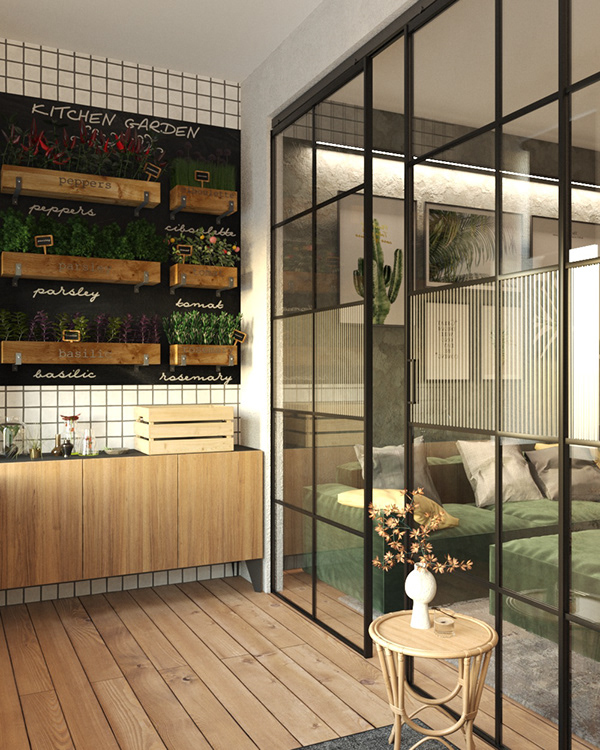 46·5平单身青年一居室公寓室内设计-10