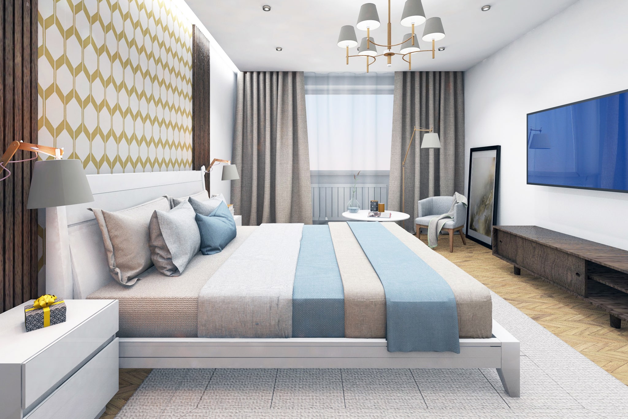 Scandinanavian interior in beige-6