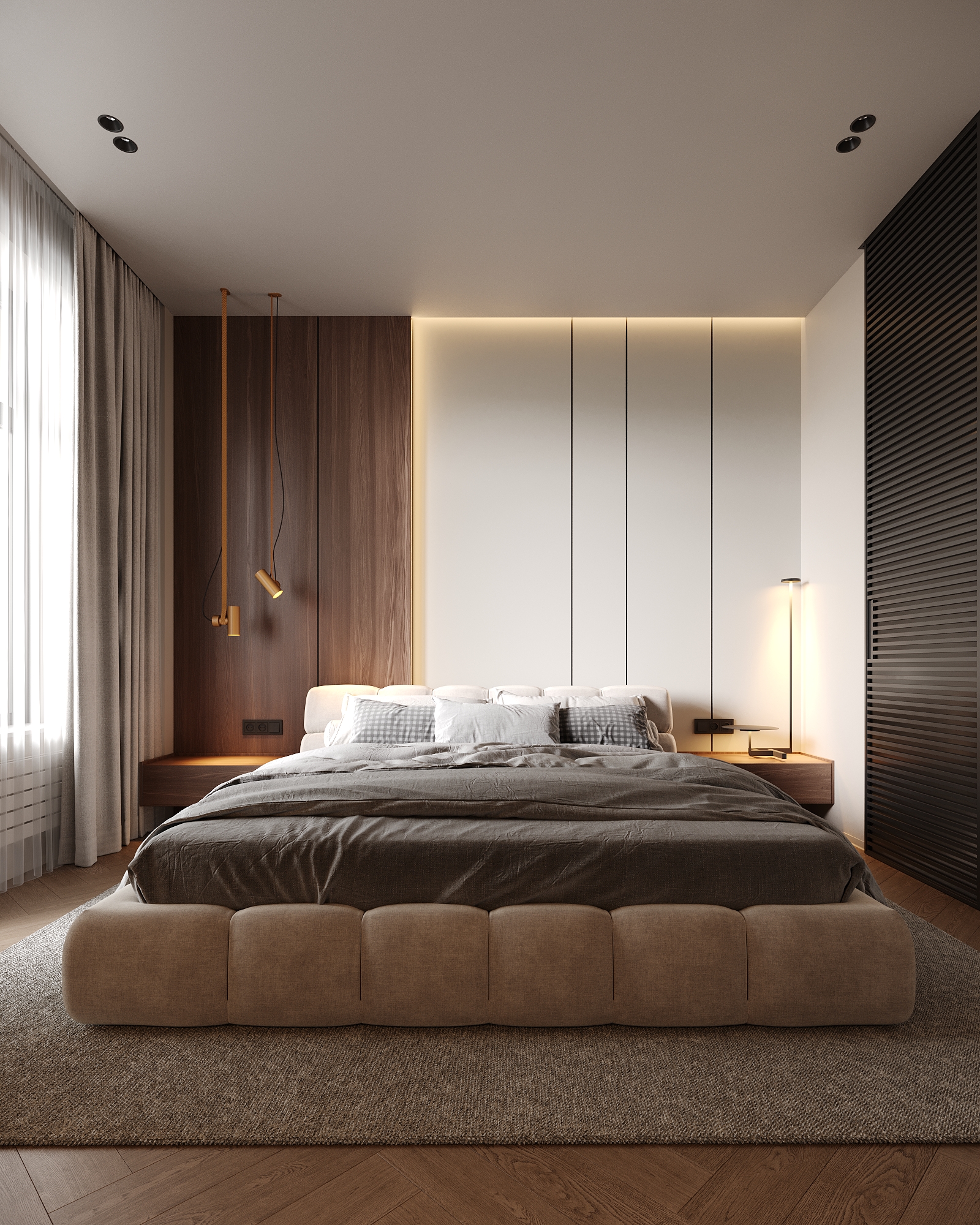 温暖色调的家庭舒适公寓丨拉脱维亚里加丨Bodes studio-14