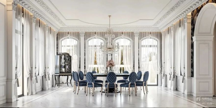 法式浪漫别墅设计丨中国上海丨上海尚层别墅装饰-24