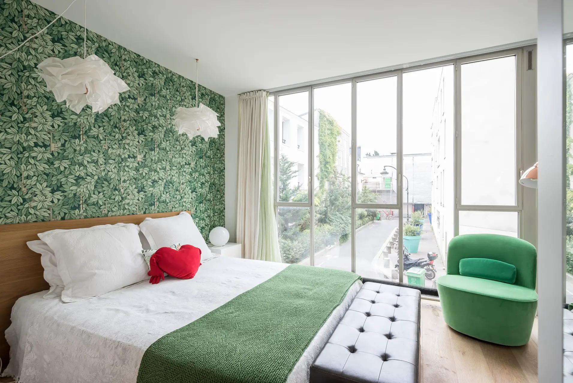 巴黎优雅工业风 Loft 住宅，色彩与空间的完美融合-8