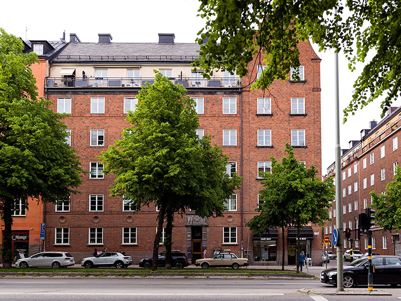 斯德哥尔摩 87 平米公寓 | olive living room and terracotta bedroom-30