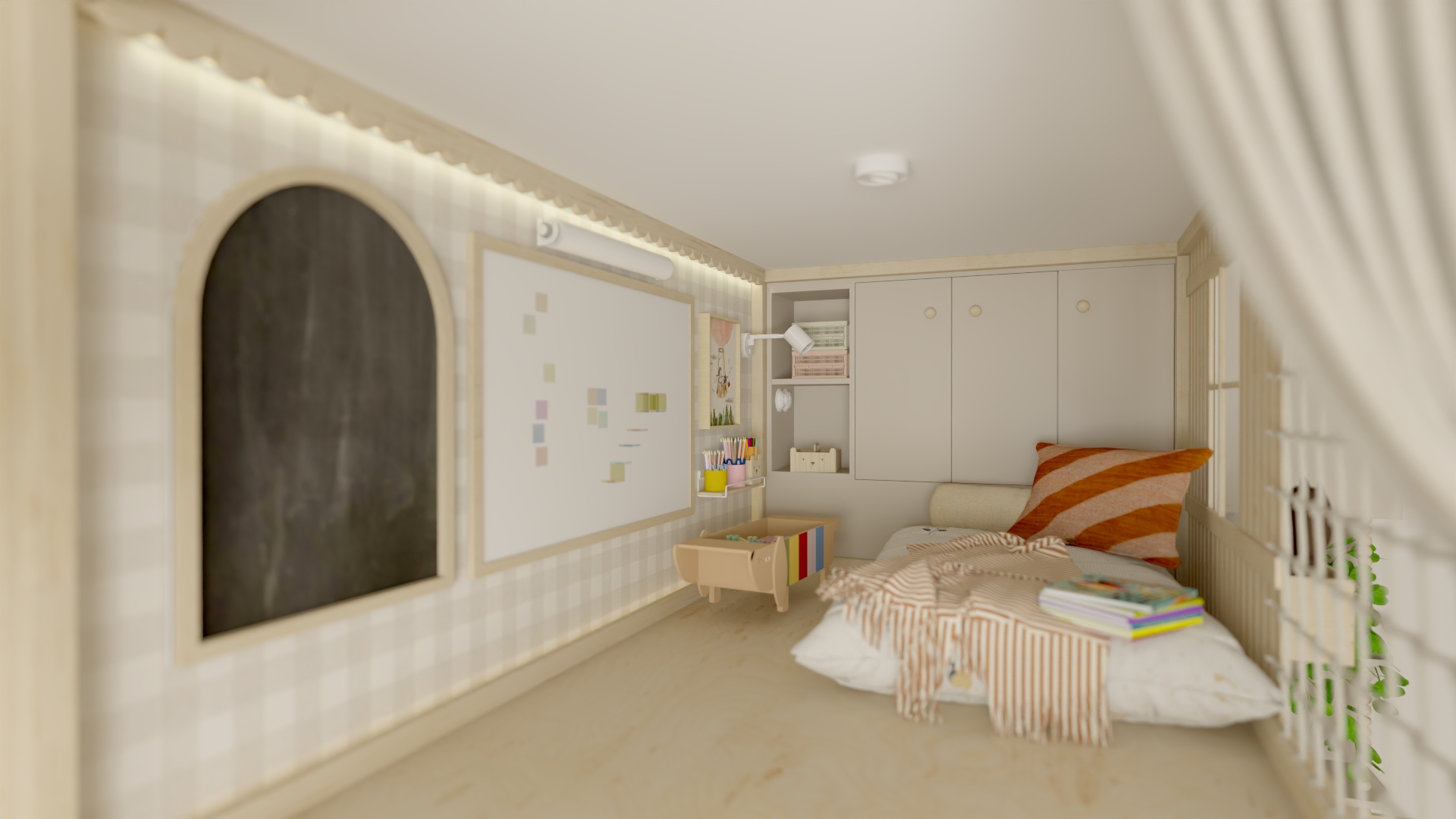 Pokój Zosi z antresolą w wersji beżowej | Wrocław-13