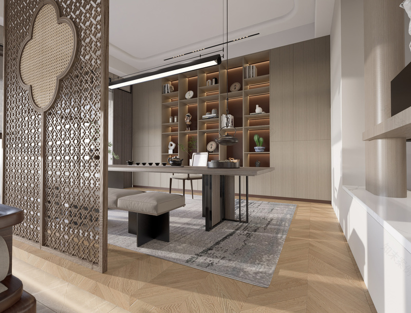 现代新中式禅意空间的极简美学-8