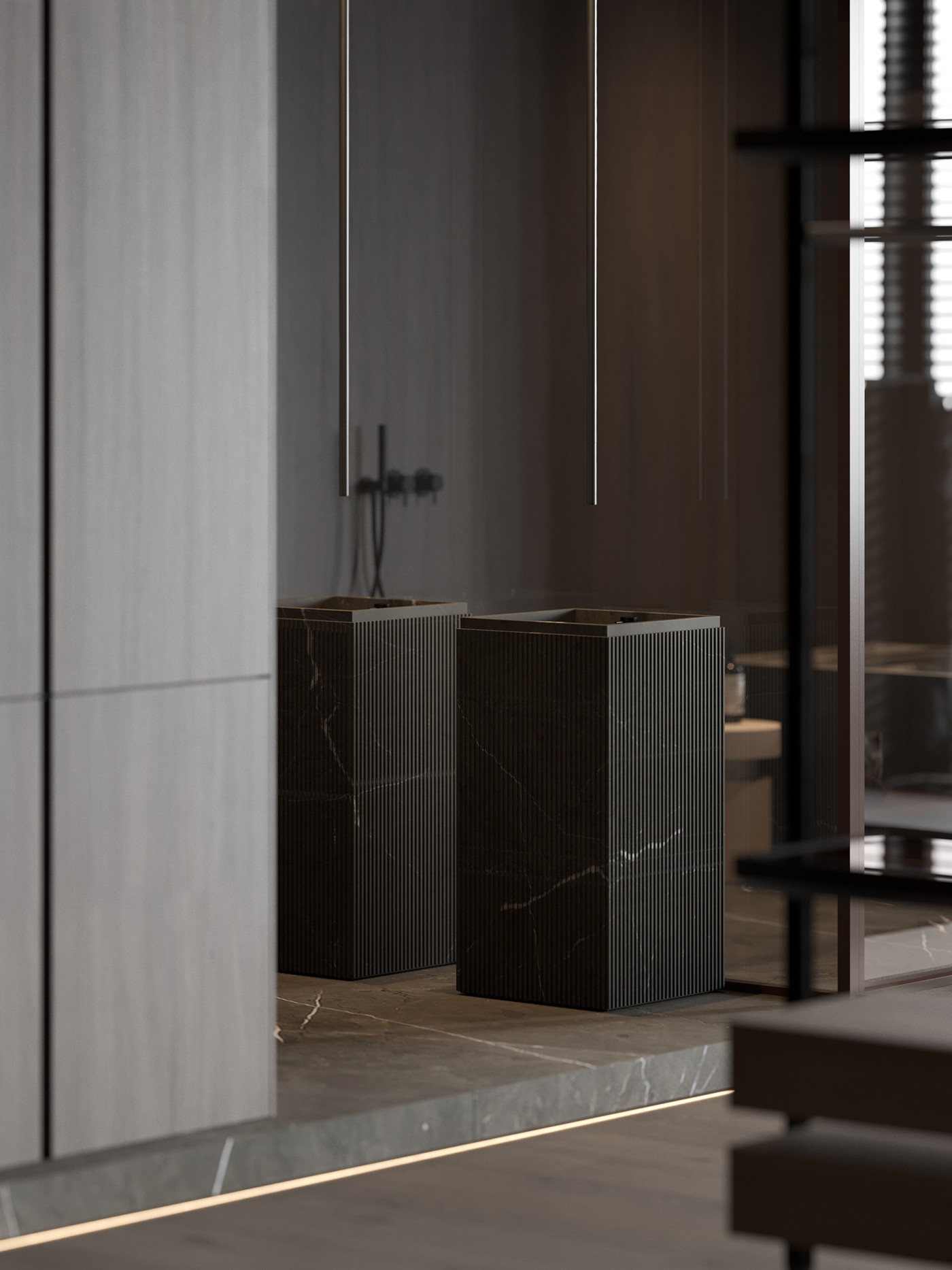 俄罗斯黑色公寓设计-15