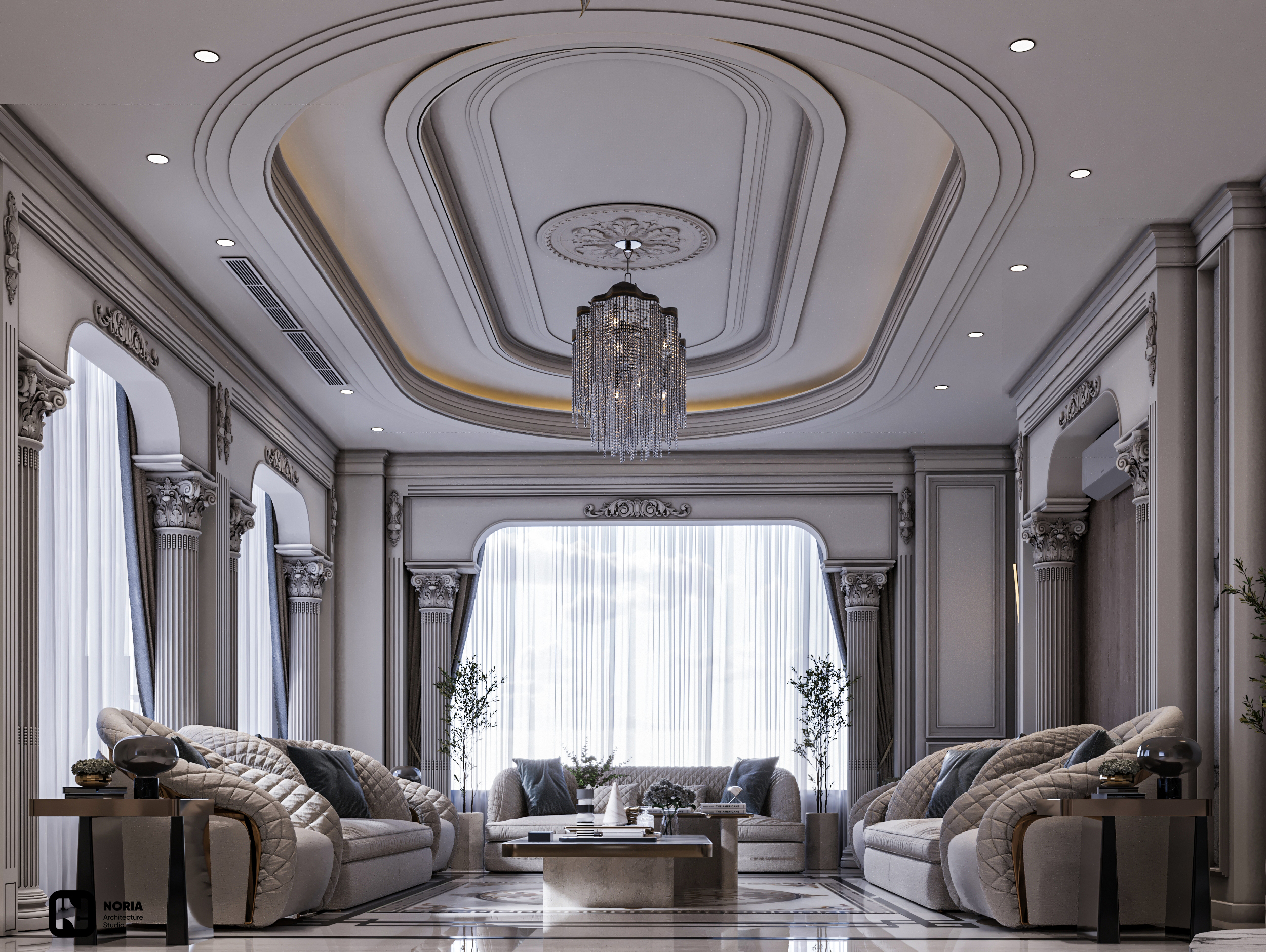 别墅接待厅丨沙特阿拉伯-11