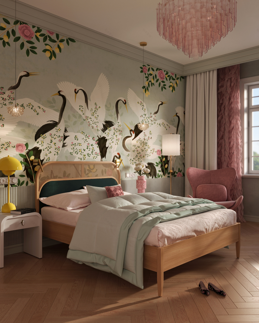 优雅的青少年卧室设计丨Serafima Suchilina-8