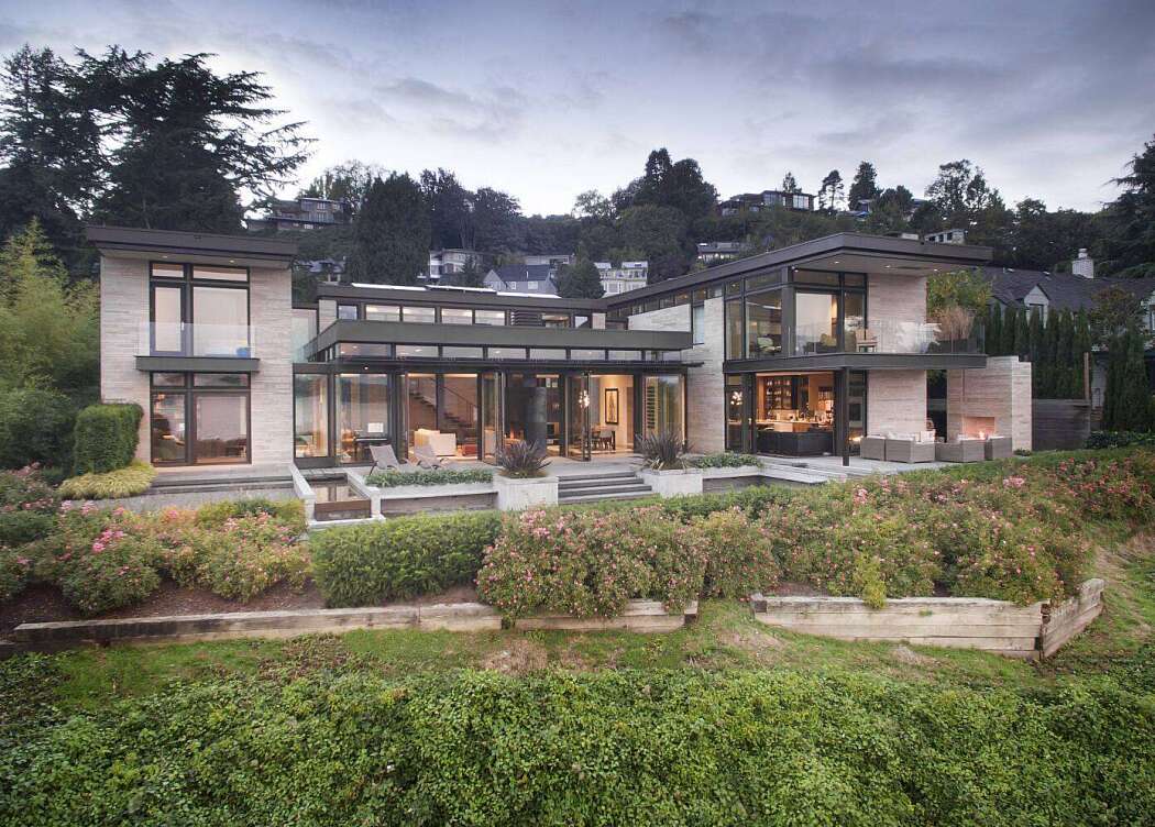 西雅图湖景现代庄园-9