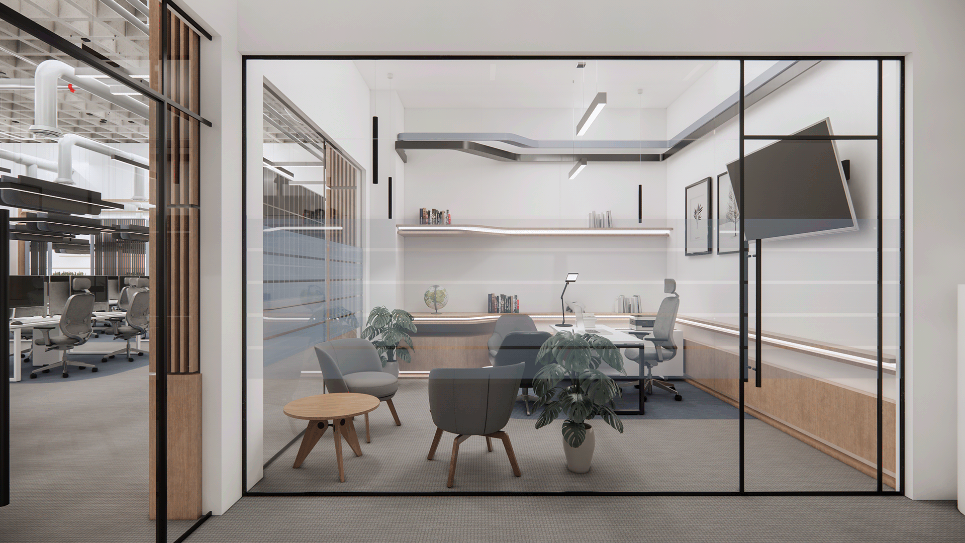 联合办公，Modern-Industrial Office Design-47