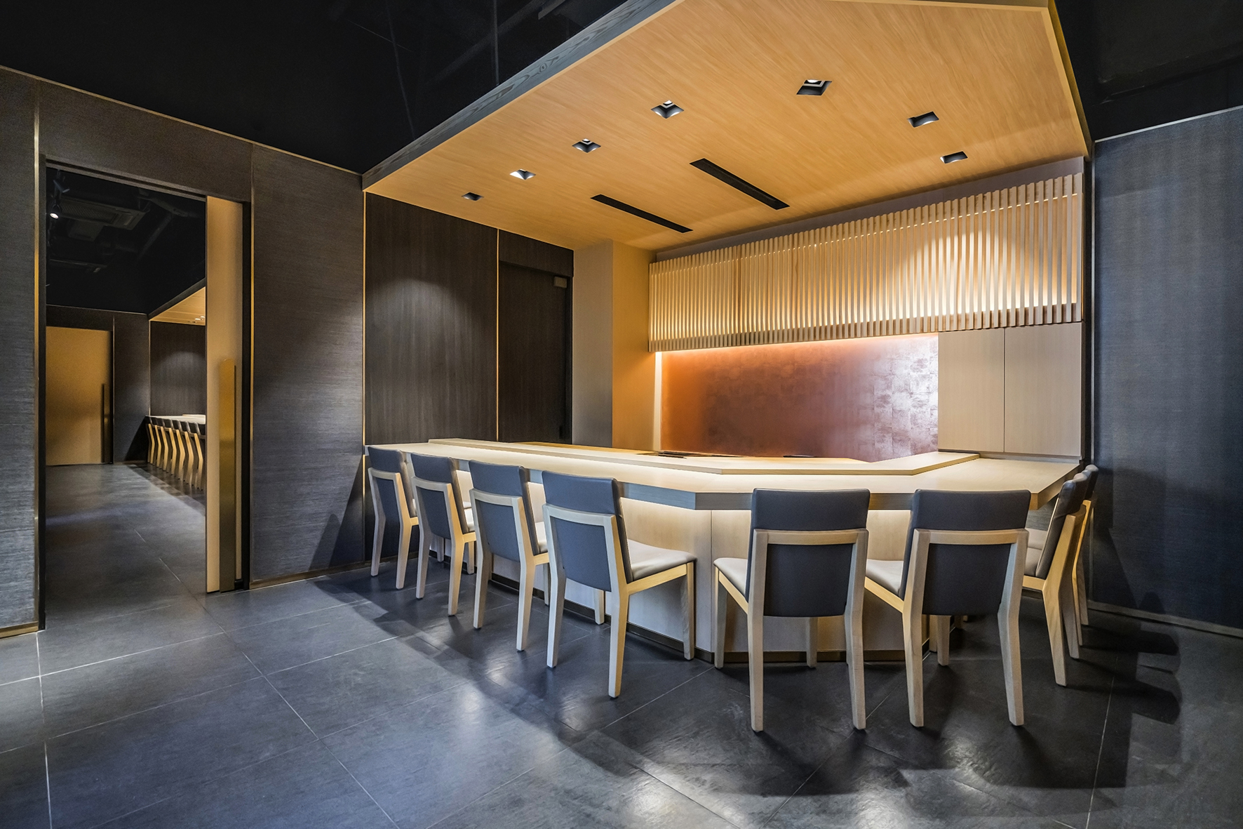 香港现代日式餐厅“天寿司”丨中国香港丨Design East-5