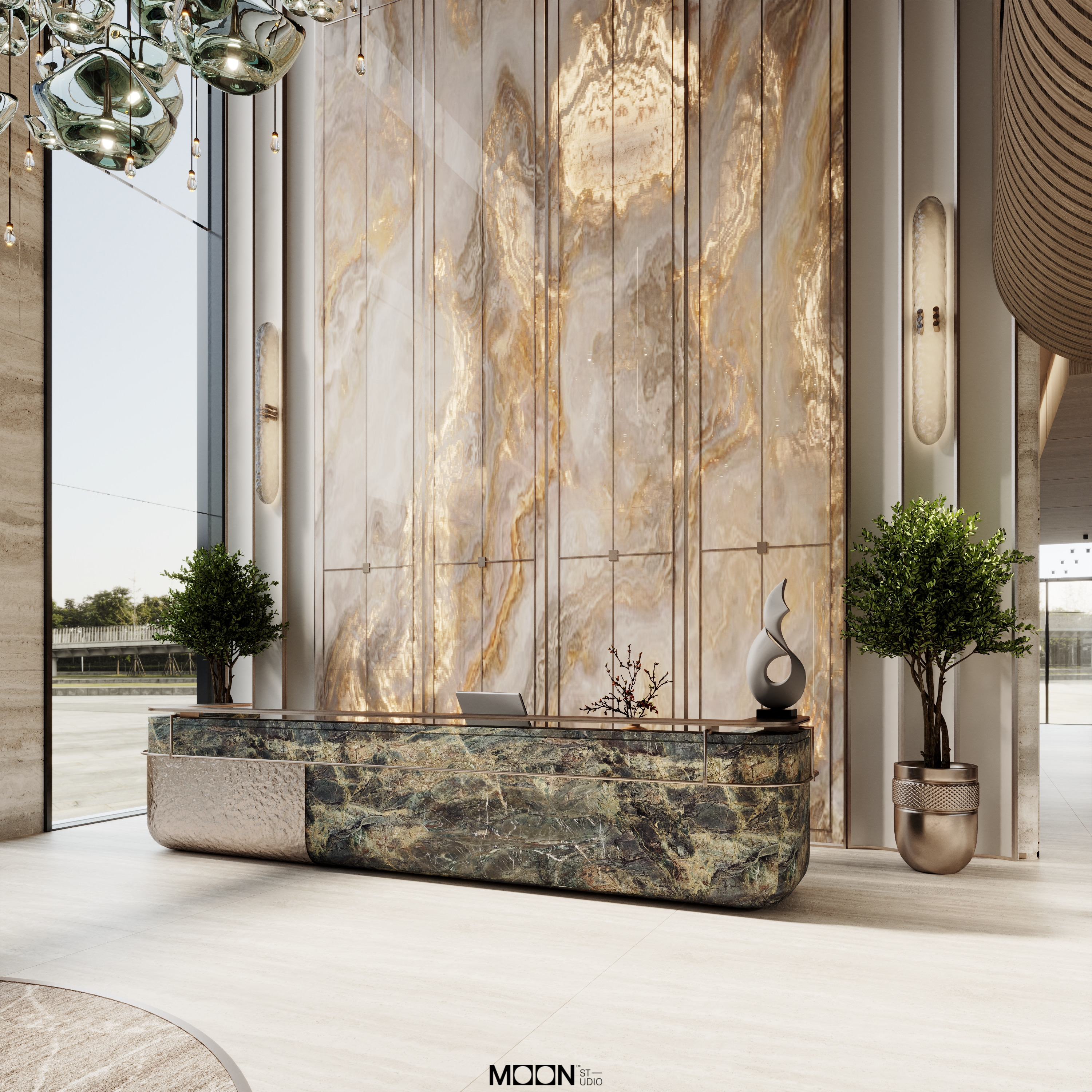 学校接待区设计项目丨沙特阿拉伯丨Moon Studio-12