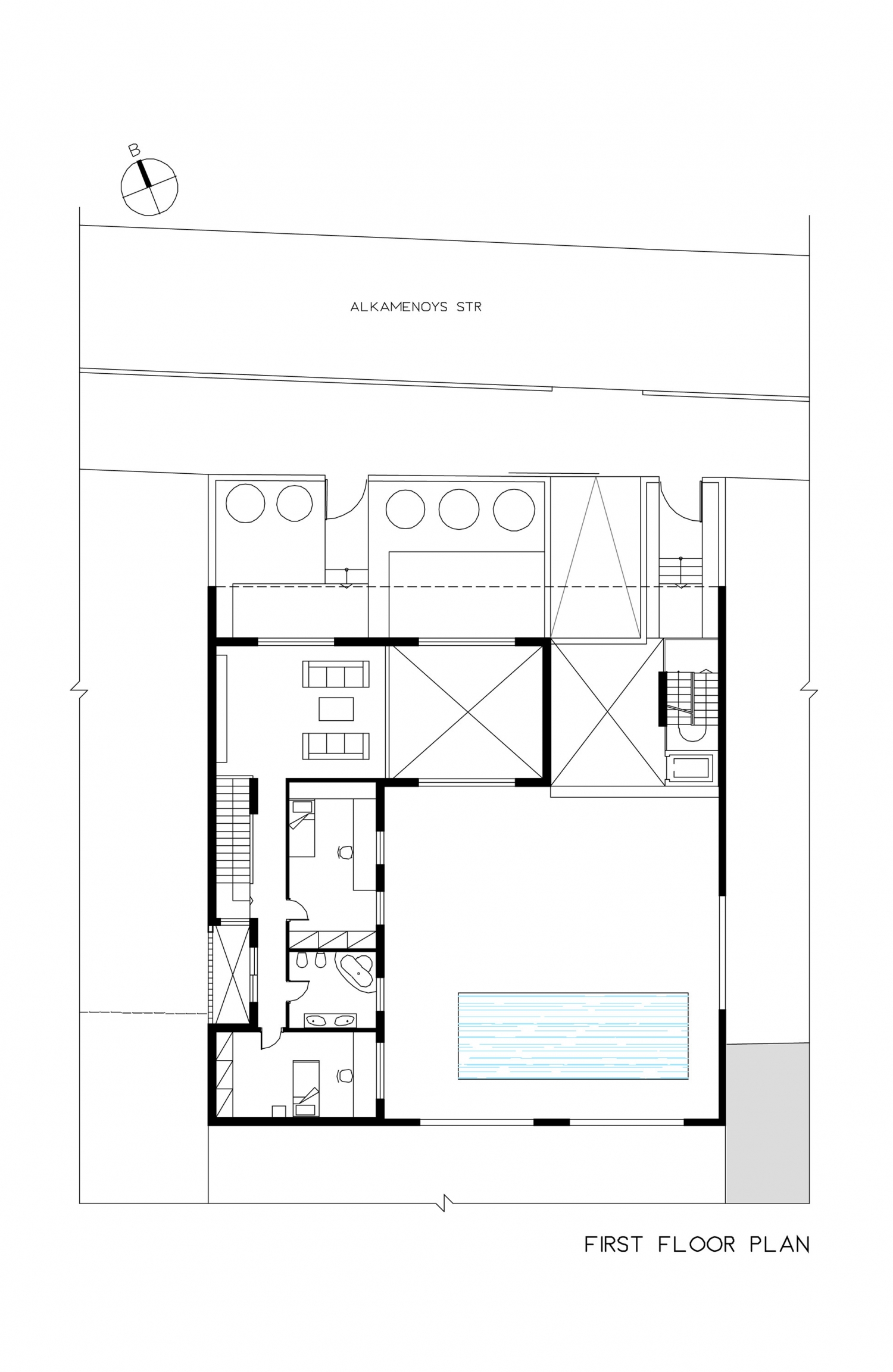 雅典 Chalandri 住宅 | 户外生活与混凝土美学-31