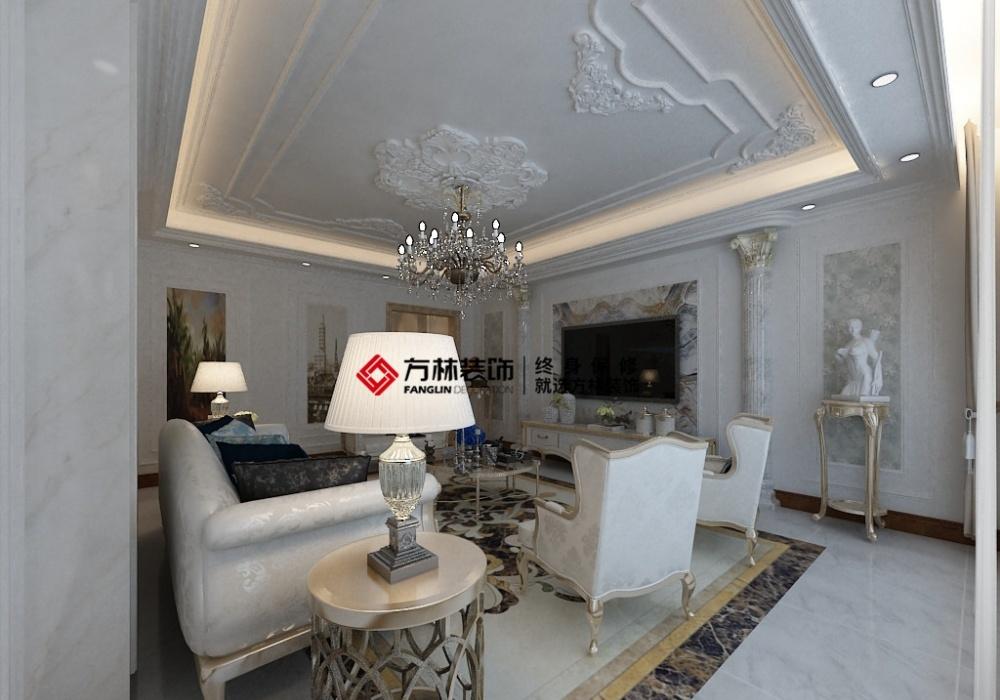 恒大华府 288 平欧式风格装修,诠释复古与自然的完美融合-2