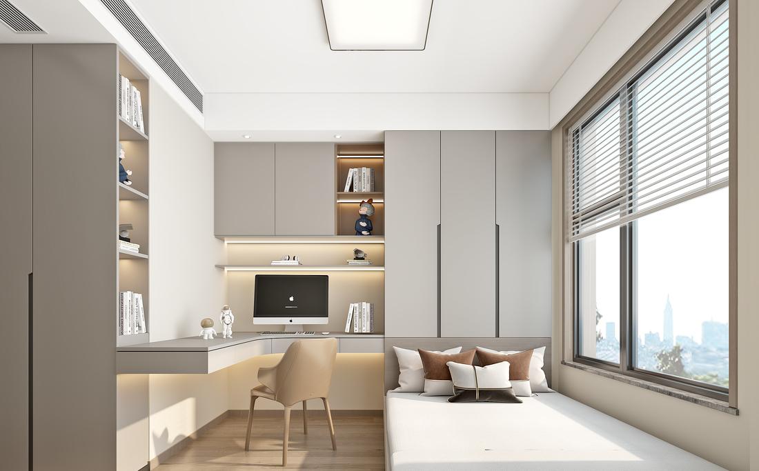 蓝泊湾现代简约风格餐厅设计-9