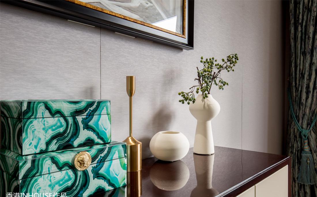 
INHOUSE设计：鑫江桂花园样板间软装 -13