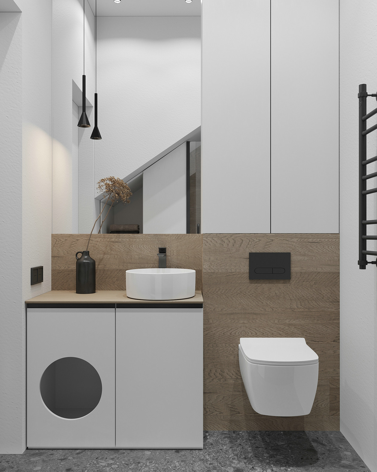 乌克兰 255㎡浅色系住宅设计-21