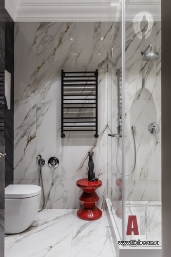 莫斯科“沙皇广场”小区带大露台三居室公寓设计丨俄罗斯莫斯科丨菲拉托娃·叶夫根尼娅-32