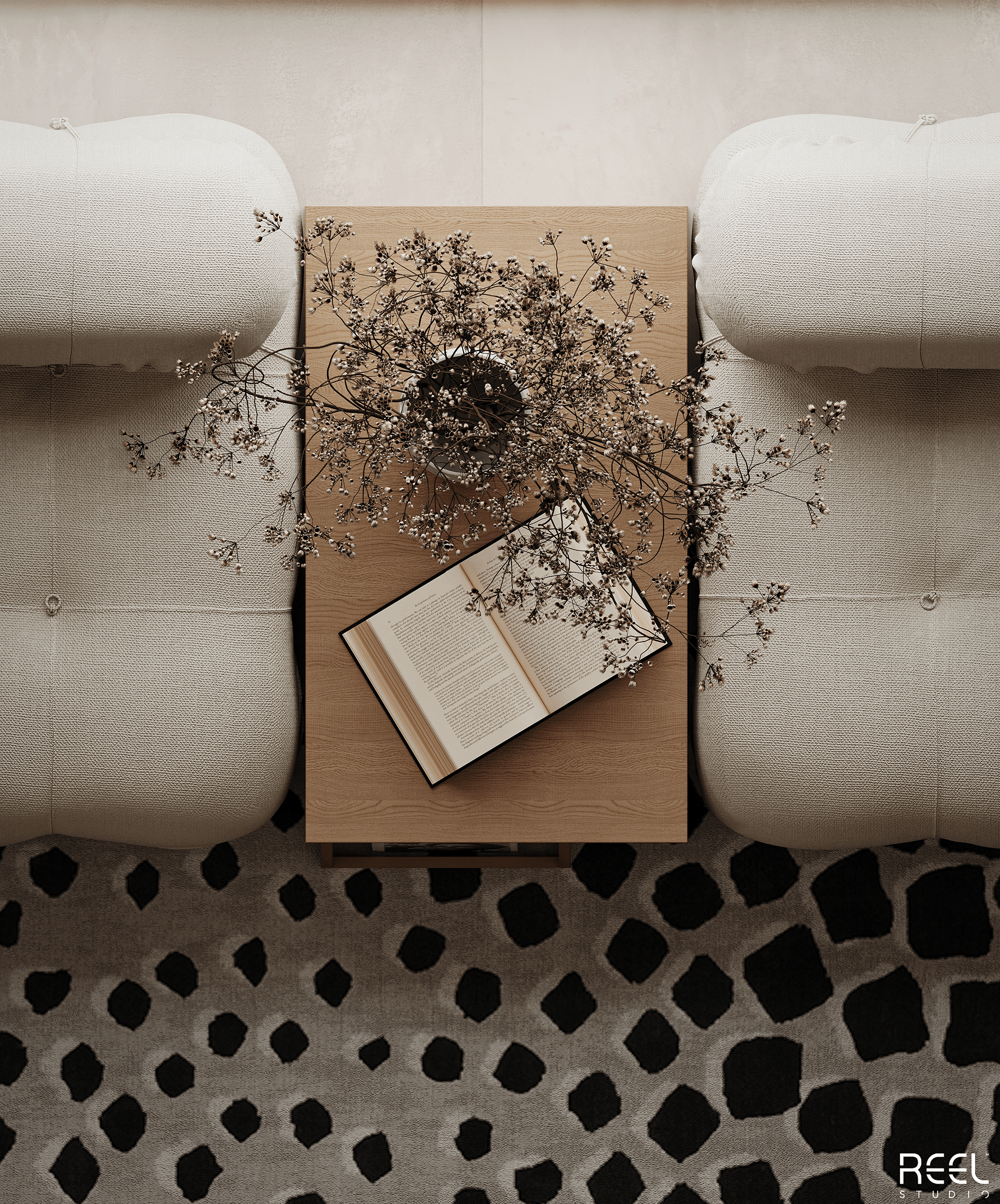 客厅设计丨沙特阿拉伯丨Reel Studio-10