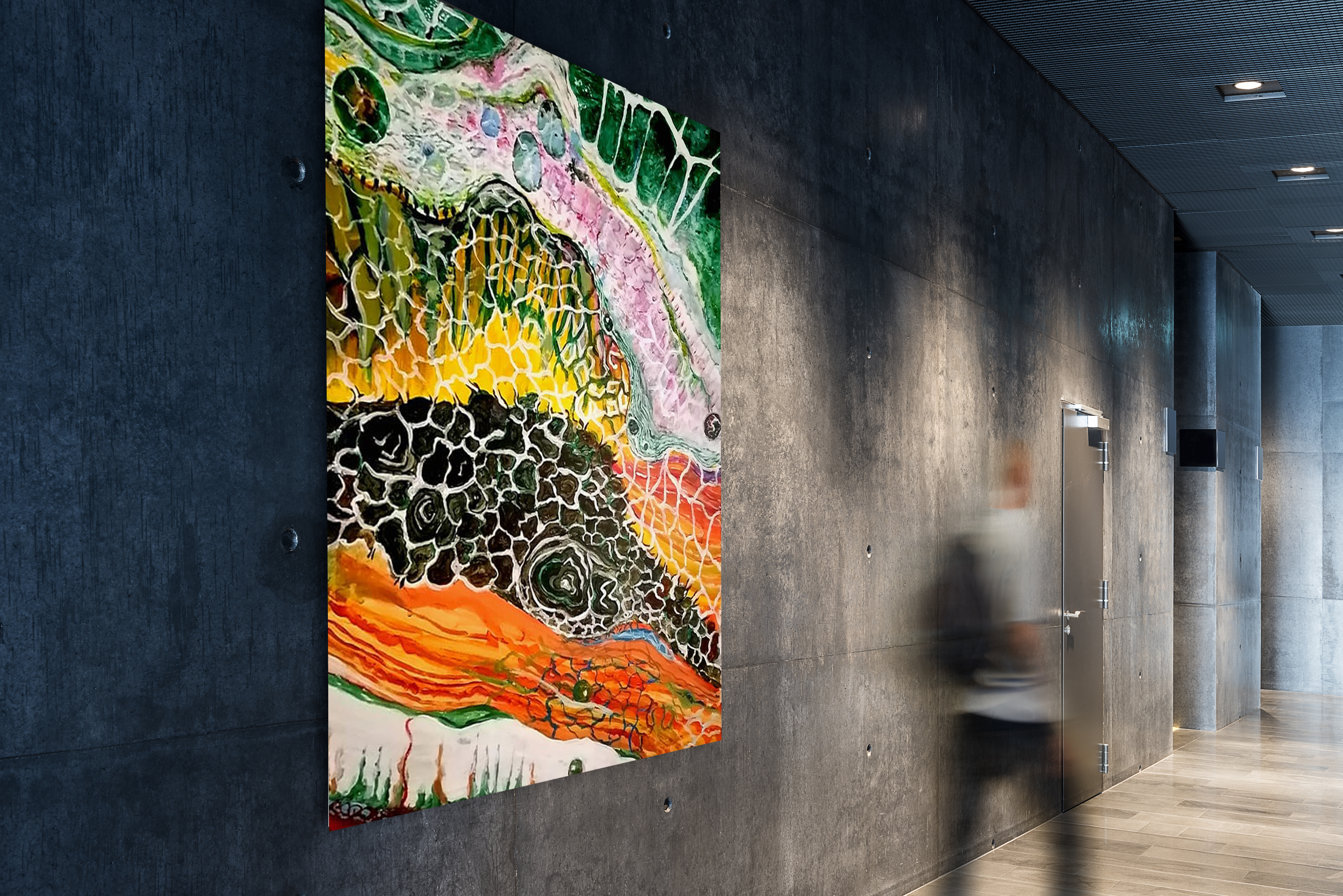 抽象画与工业室内融合展览-3