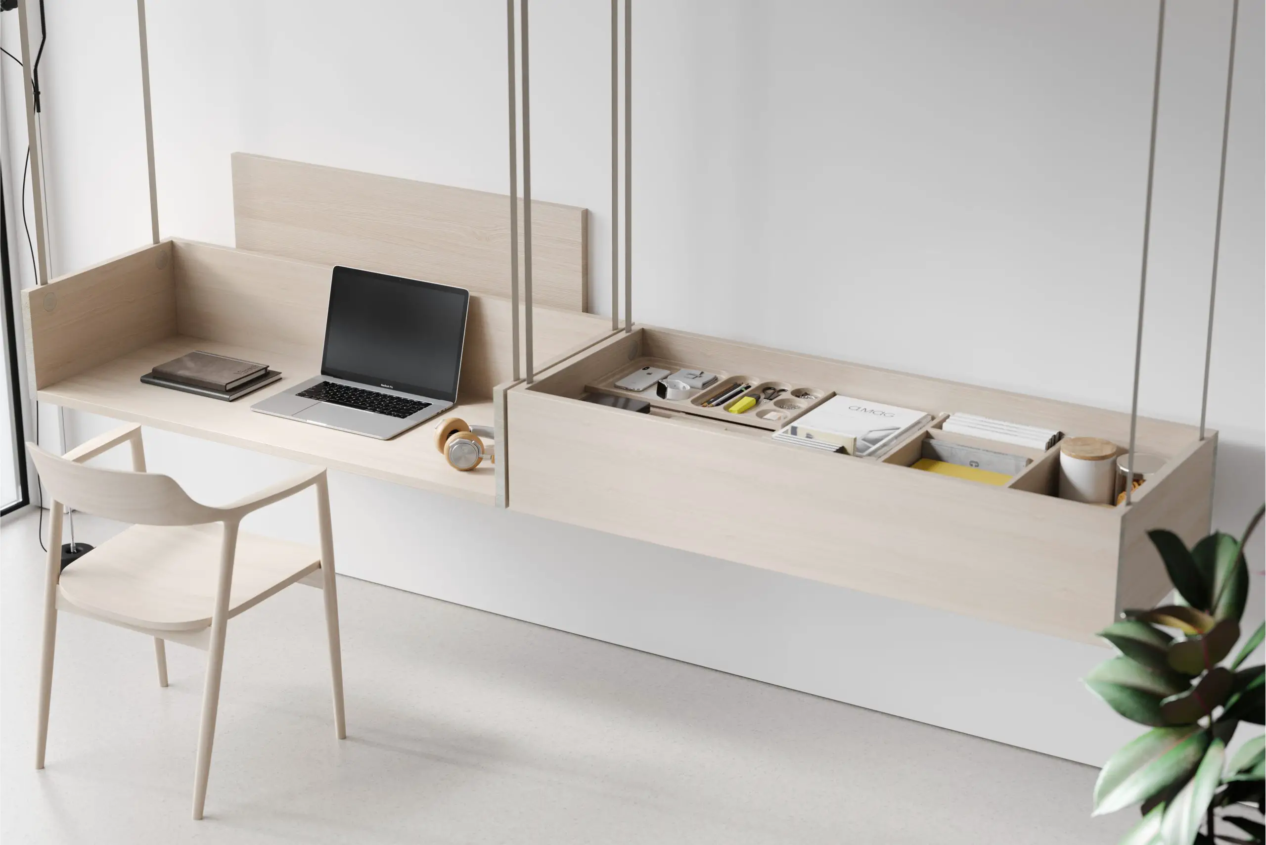 巧妙利用顶空间,设计师打造多功能卧室-5