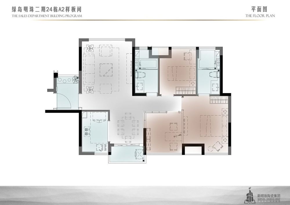绿岛明珠二期样板间 | 现代简约风格的室内设计典范-24