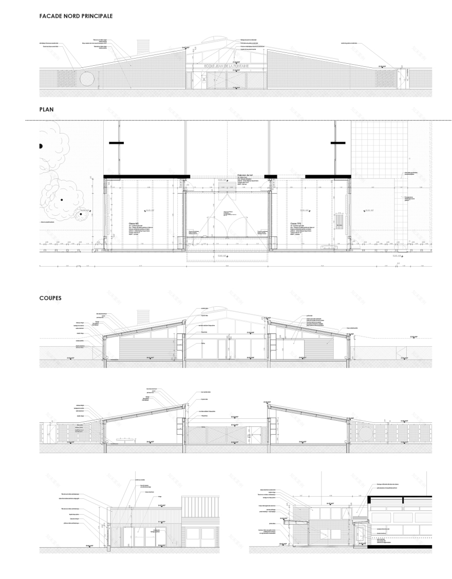 绿意盎然的教育建筑 | La Fontaine 学校扩建-2