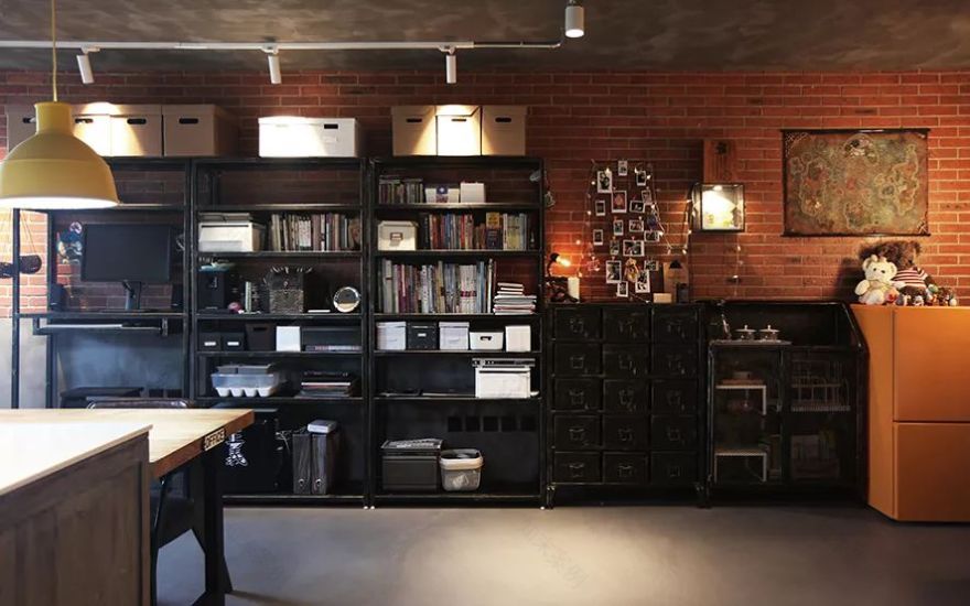 50㎡小户型逆袭,工业风酷炫变装-19