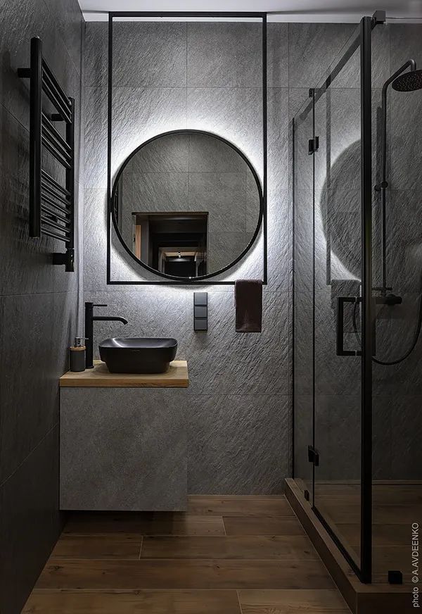 圆形通道串联生活空间,116㎡现代私宅魅力非凡-16