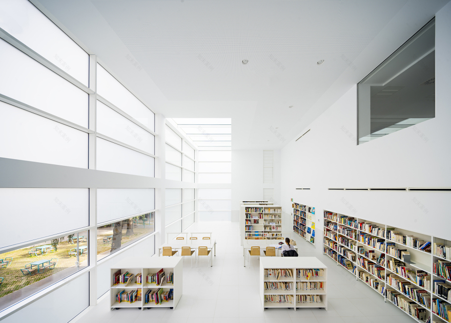 马德里法国学校图书馆丨西班牙马德里丨Alberto Campo Baeza-24