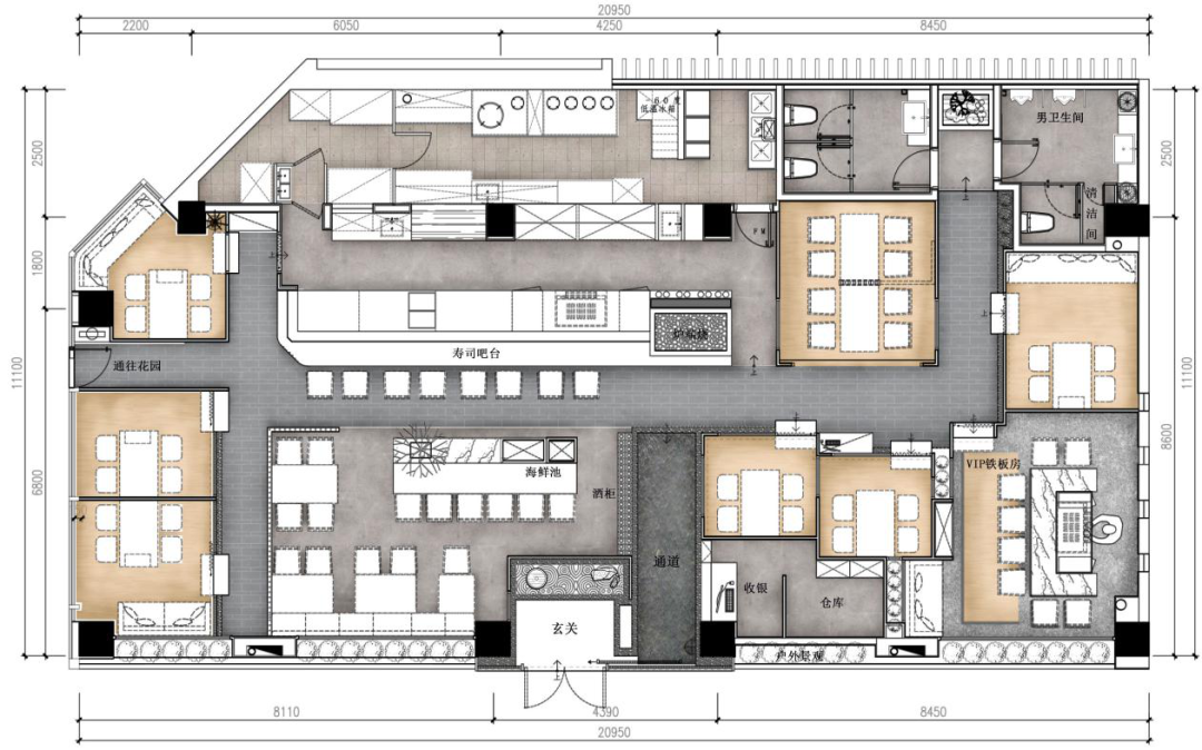 清远竹料亭日式料理全案设计-25