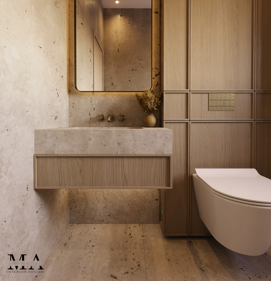 主卧室及浴室设计丨埃及丨MENNA ALLAH IBRAHIM-14