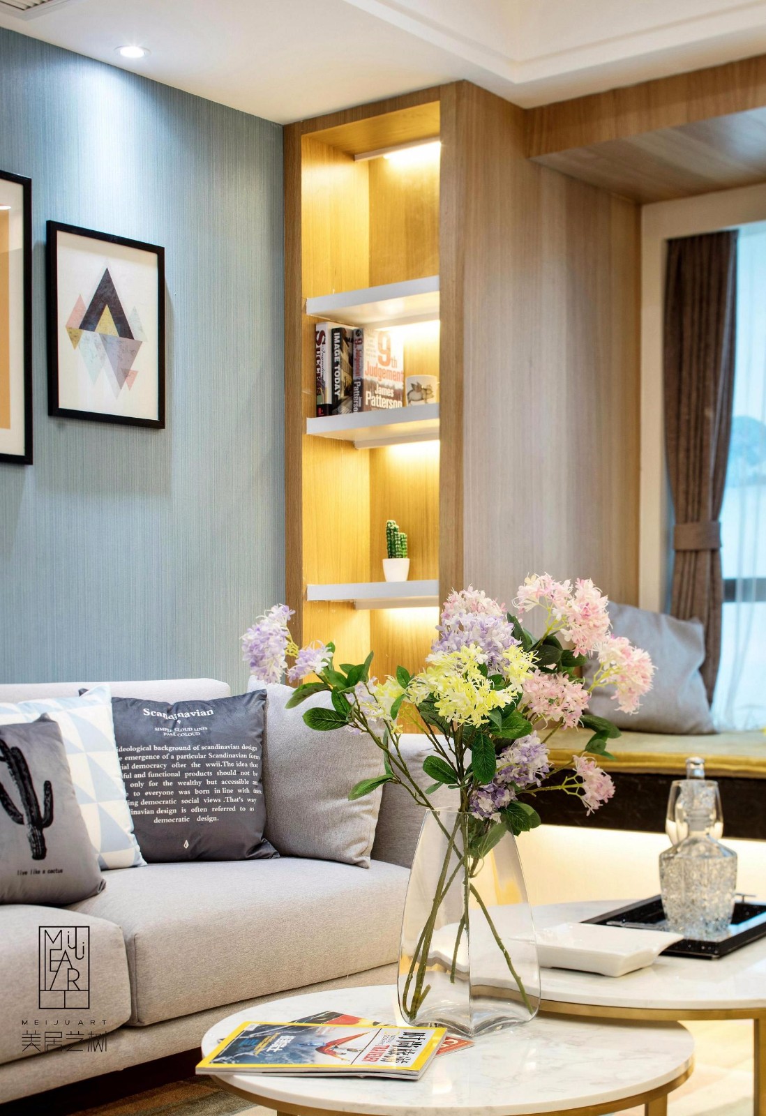 78㎡北欧风住宅  美居艺树软装-8