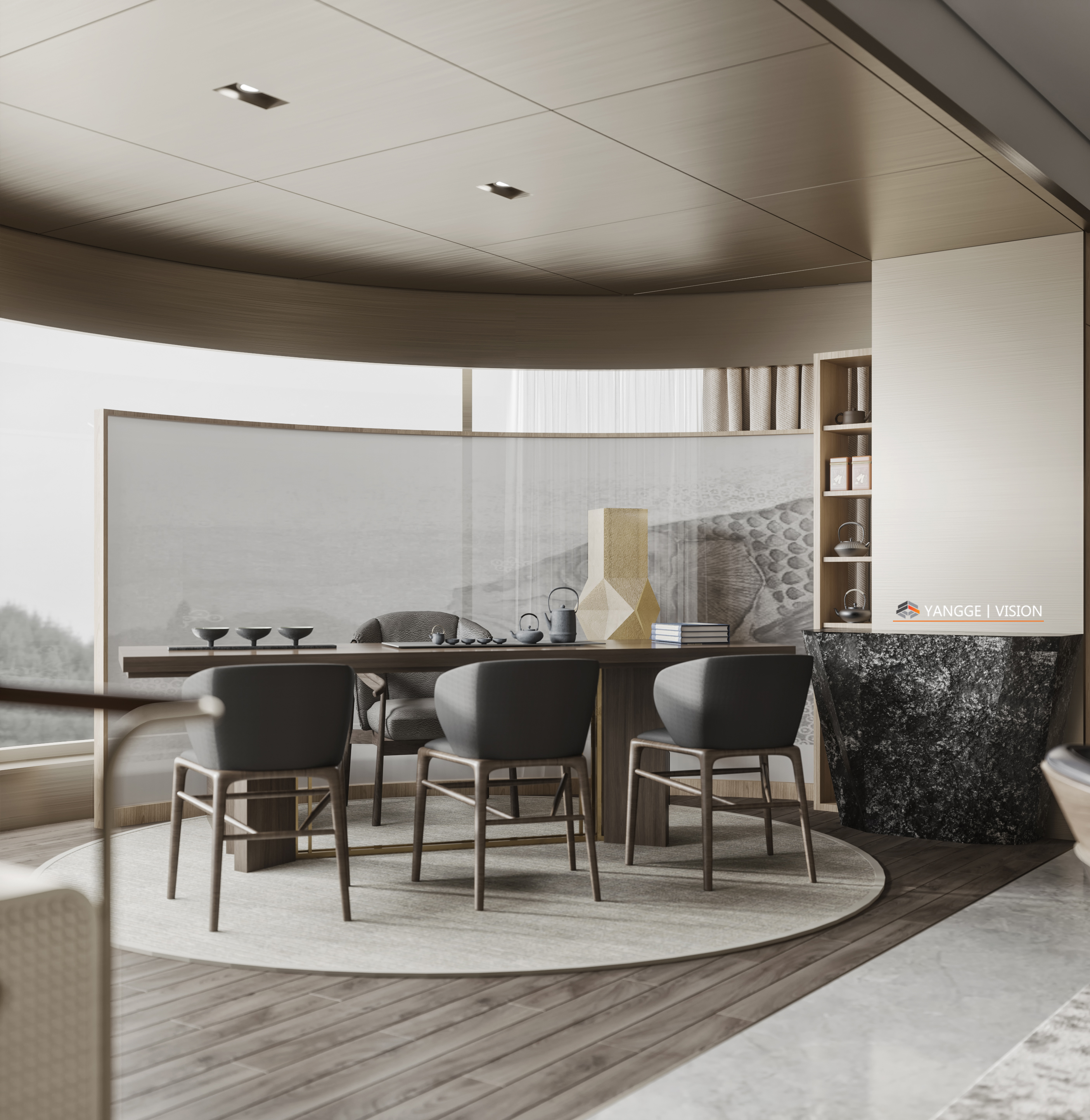 大平层空间设计典范 | PSCC 的两个方案-5