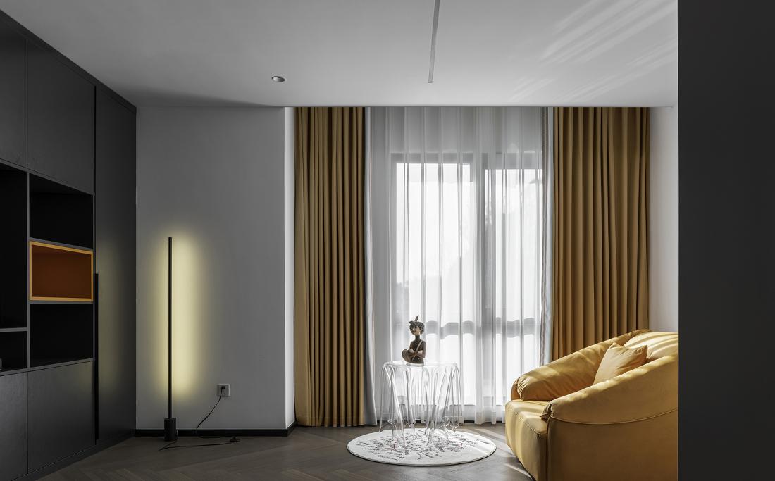 黑白灰的现代气质 · 西厨区与休闲区的完美融合-17