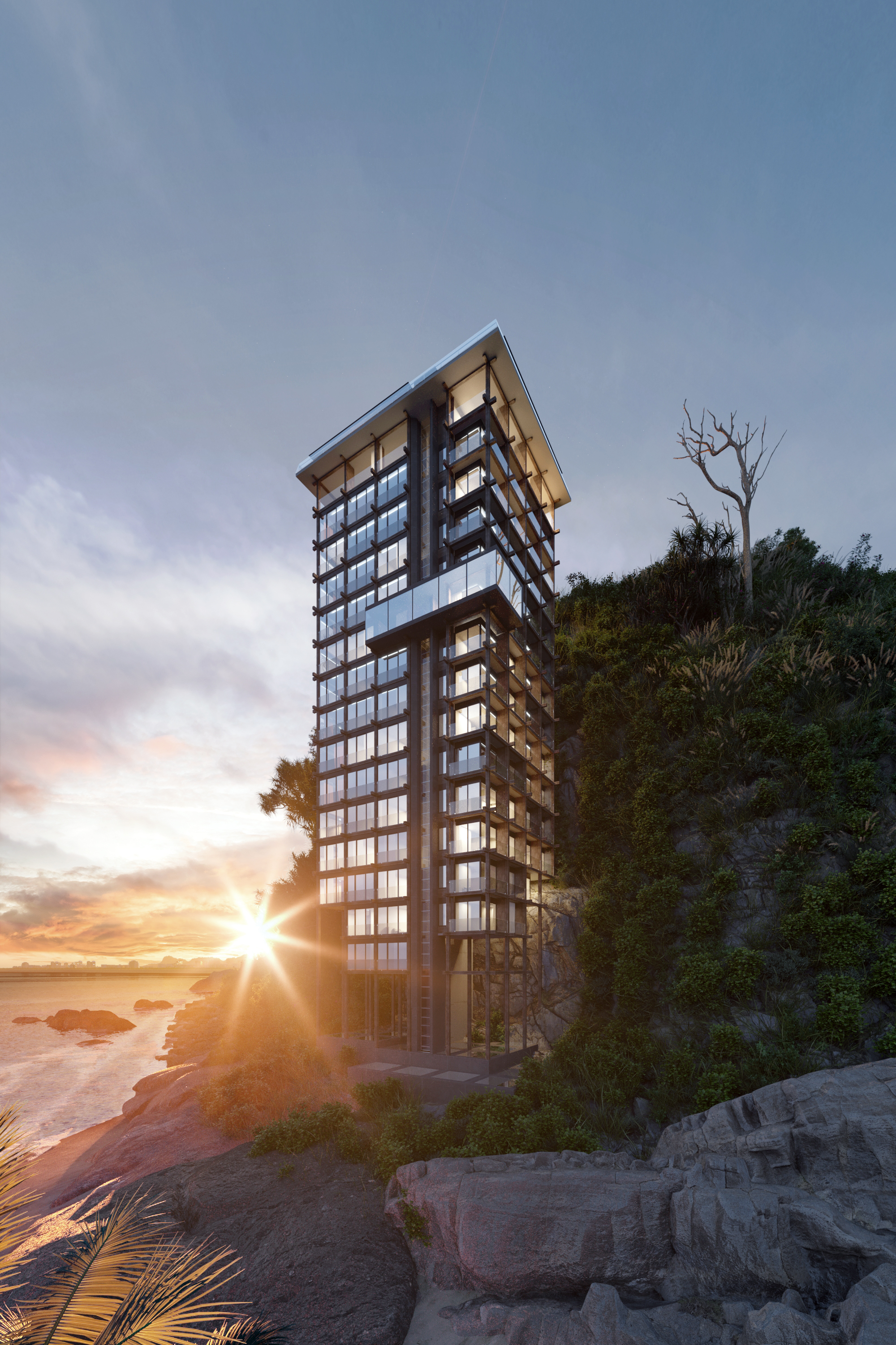 Building on cliff-15