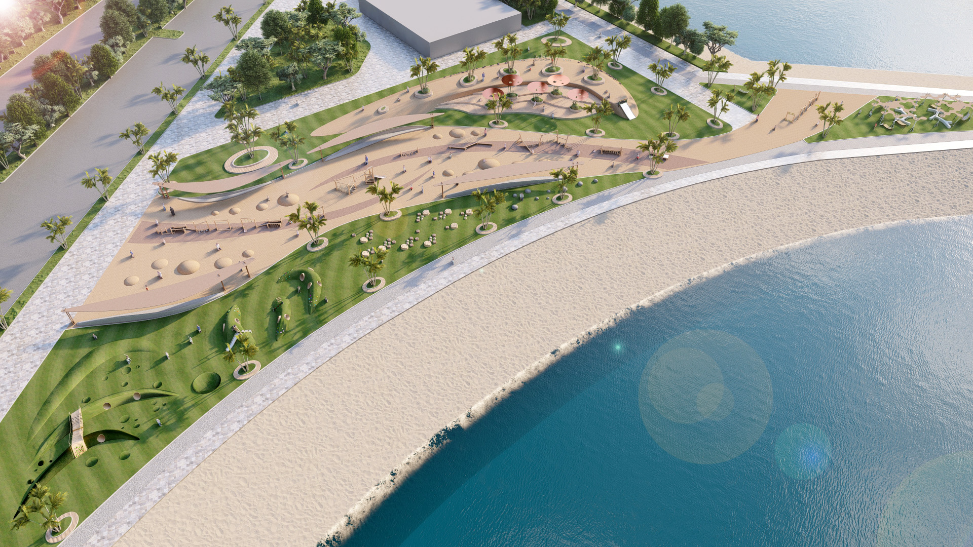 Kuwait - Linear Park concept landscape-0