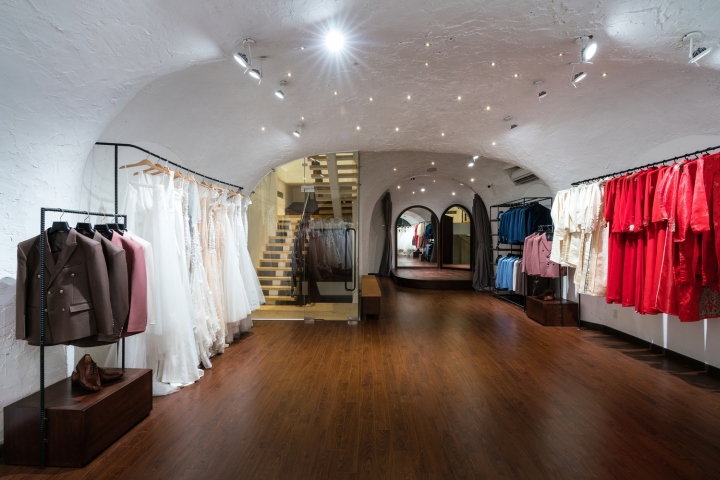 越南胡志明市婚庆大楼·曲线立面与室内星空设计-22