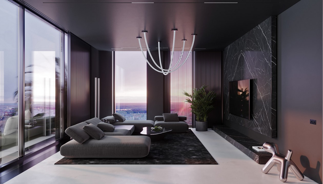 非常前卫的 紫色+暗黑色设计-0