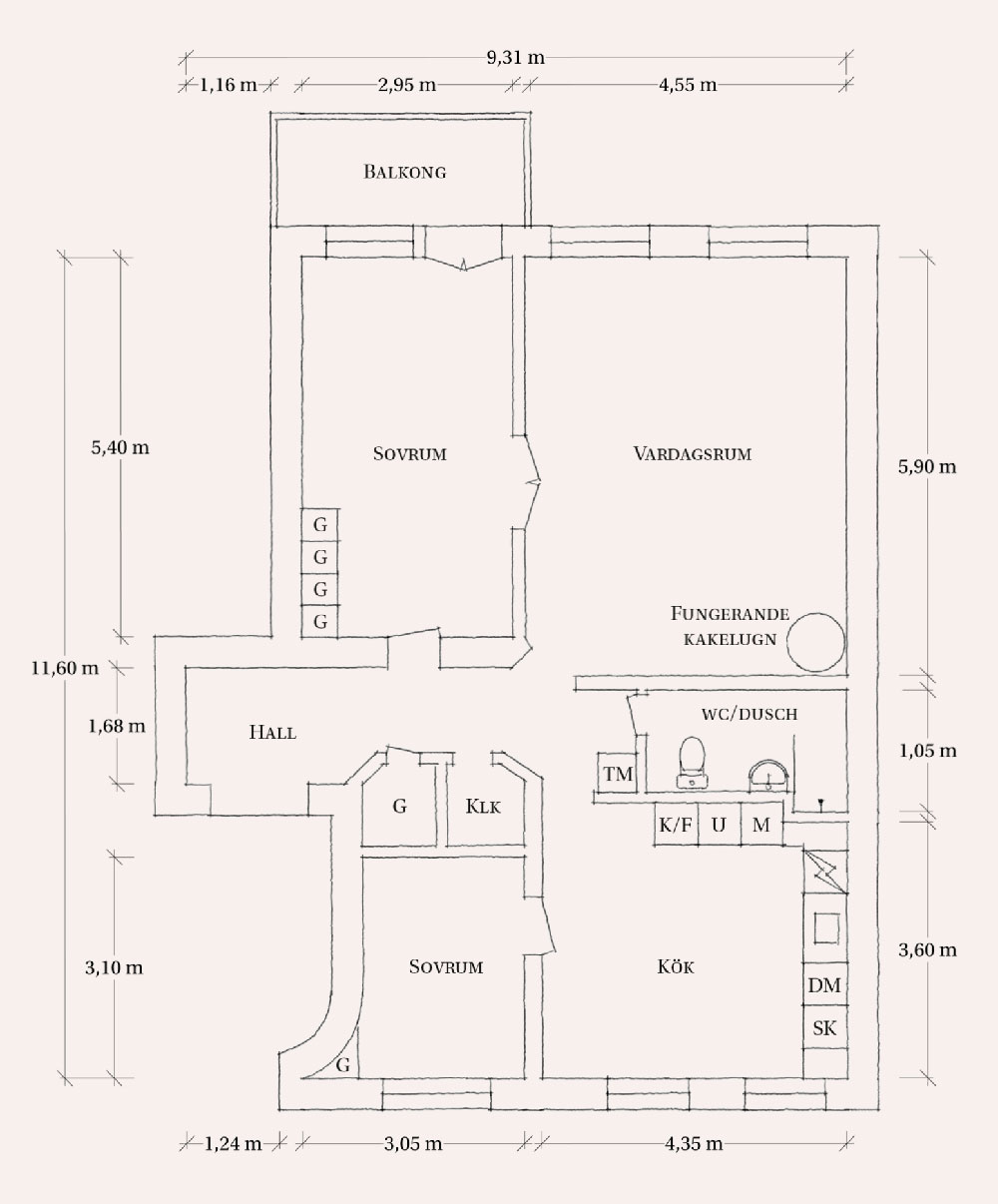 哥德堡优雅绿陶公寓,温暖纹理与现代风格的完美融合-25